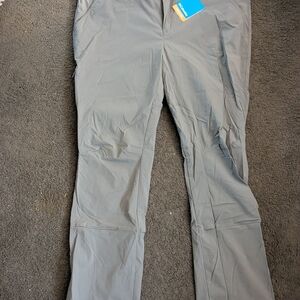 Columbia Light Gray Straight Leg Outdoor Pants 20L